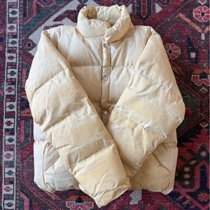 Older brother waxed puffer jacket